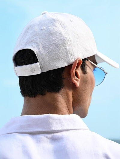 Scout - White Cotton Denim Baseball Cap