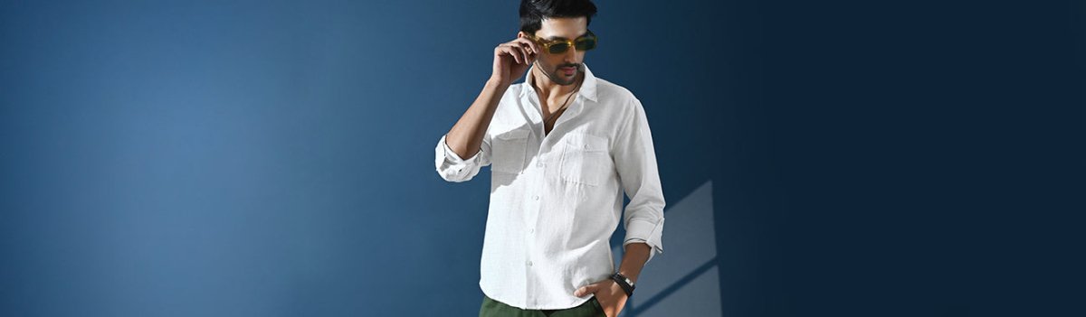 pure linen white shirts