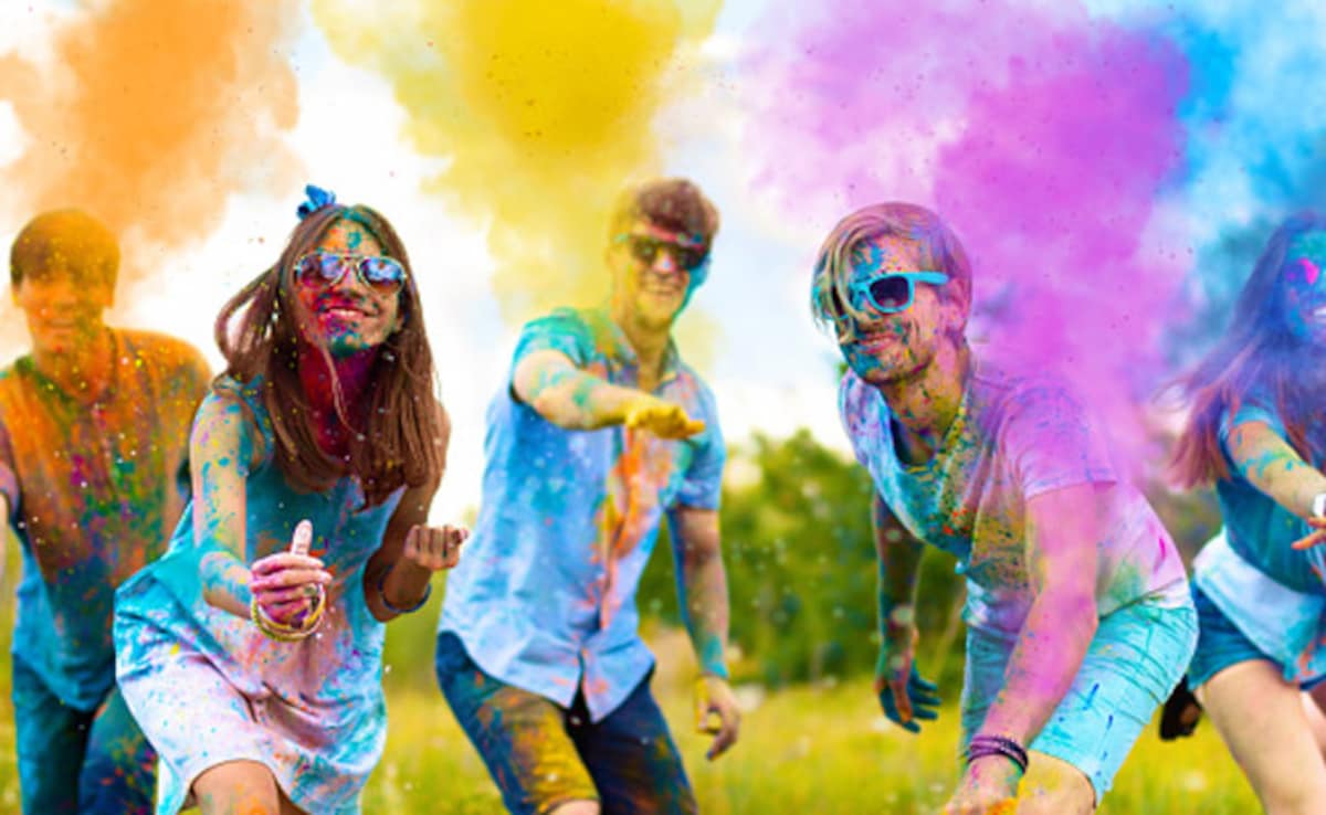 white shirts & festival of colors