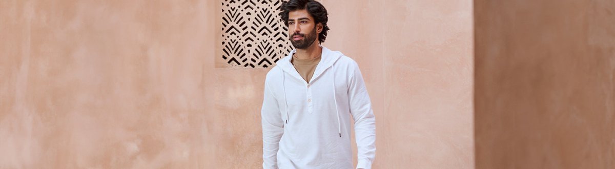 white hoodie for men