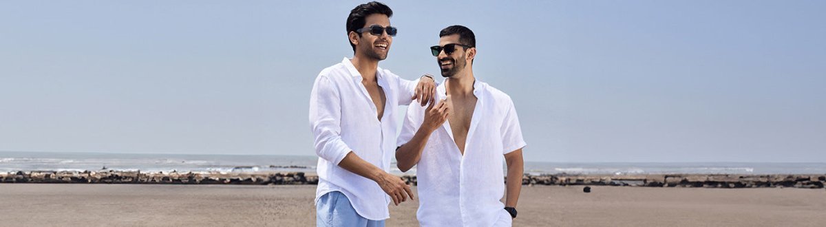 Linen white shirt & stay cool