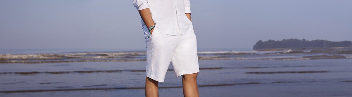 black & white shirts & t-shirts with men's shorts