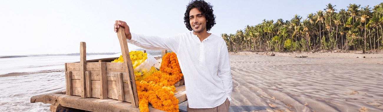 White Outfit Ideas for Men to Celebrate Raksha Bandhan