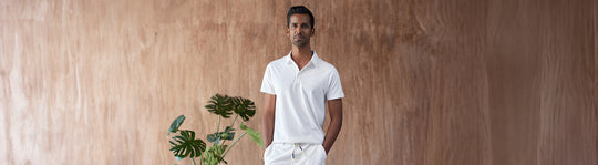 White Polo T-shirt  for men