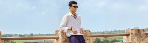 Men's white shirt & t-shirt's for Summer Trave
