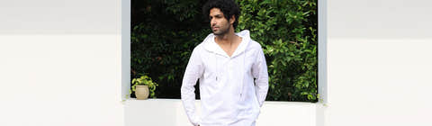 white hoodie style