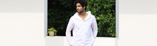 white hoodie style