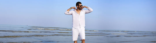 stylish white shirts & pants for men