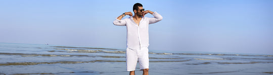 stylish white shirts & pants for men