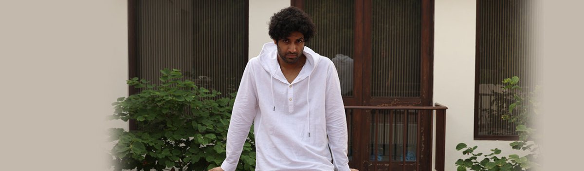 white hoodie for men & style 