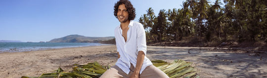 white stretch shirt