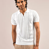 Open Collar T-shirt - Quatro
