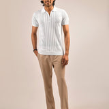 Open Collar T-shirt - Quatro