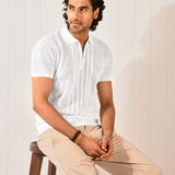 Open Collar T-shirt - Quatro