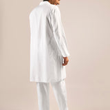 Men’s 100% Cotton White Pajamas with Pockets - Noirvana