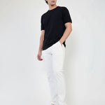 Cotton White Half t-shirt - Black & white combo pack - Habit
