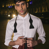Wing Collar  Shirt - Tipple