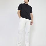 Stride White Cotton Stretch Chinos
