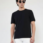 Cotton White Half t-shirt - Black & white combo pack - Habit