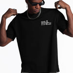 Slate Black & White Monogram Oversized T-Shirt