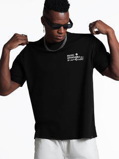 Oversized Black crewneck t shirt