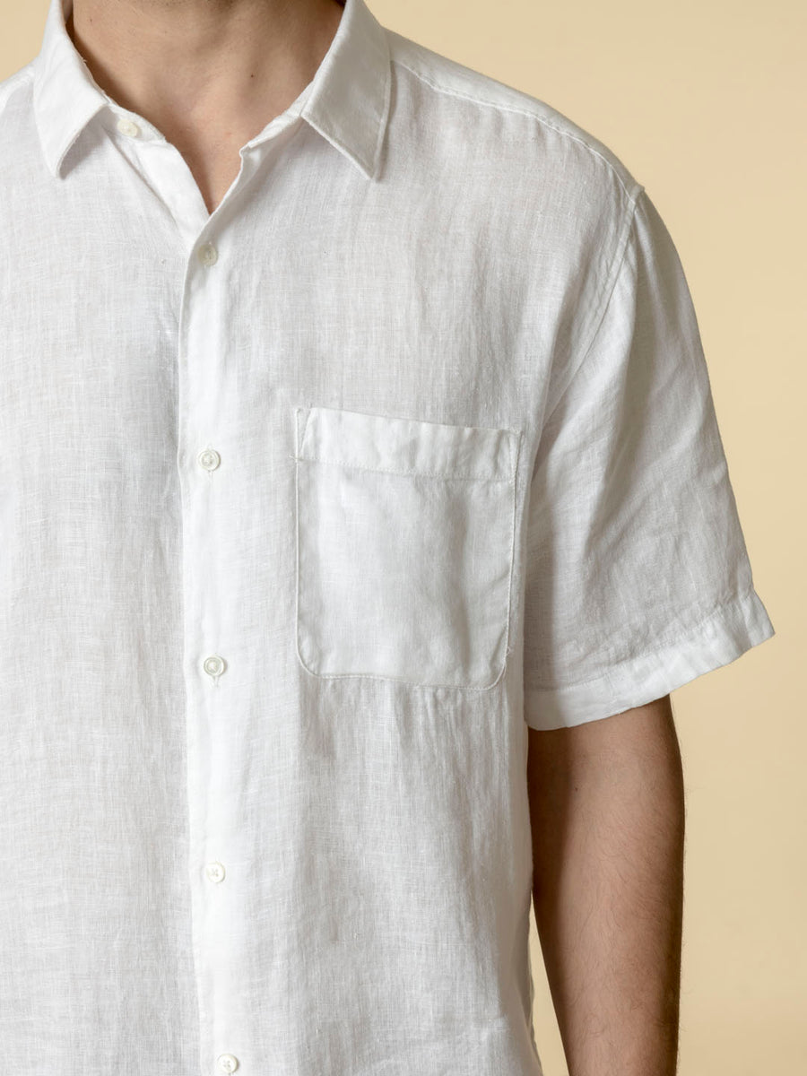 Essential Linen White Shirt - Relaxer