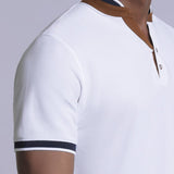 Mandarin Collar Polo T-shirt - Victory