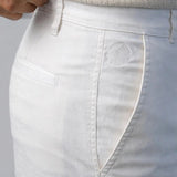 Stroll White Stretch Cotton Shorts for men
