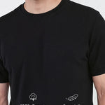 Cotton White Half t-shirt - Black & white combo pack - Habit