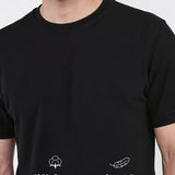 Cotton White Half t-shirt - Black & white combo pack - Habit