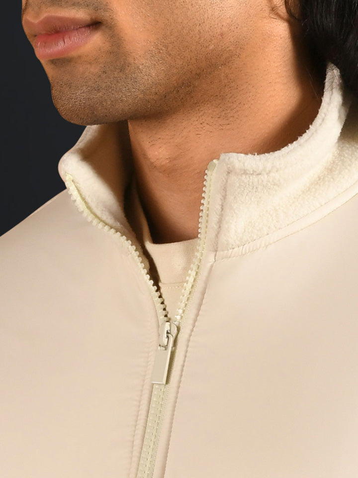 High Neck Zipper Sweatshirt - Sleigh