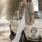 Cotton-Stretch White Jeans - Saunter