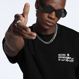 Oversized Black crewneck t shirt