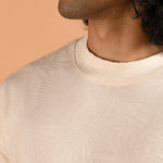 Off-White Drop Shoulder Crew Neck T-Shirt - Paradise