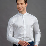 Wing Collar  Shirt - Tipple