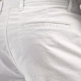 Stroll White Stretch Cotton Shorts for men