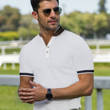 Mandarin Collar Polo T-shirt - Victory