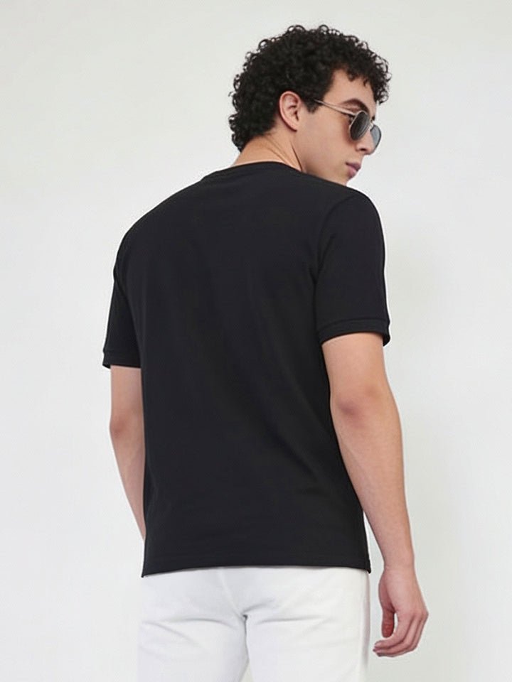 Cotton White Half t-shirt - Black & white combo pack - Habit