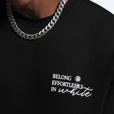 Oversized Black crewneck t shirt