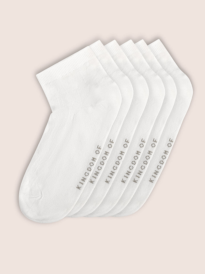 Cotton White Socks - Zoom (Pack of 3)