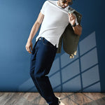 Cotton White Half t-shirt - Black & white combo pack - Habit