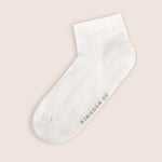 Zoom White Cotton Socks