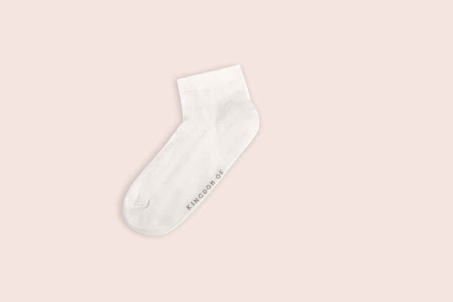 Cotton White Socks - Zoom (Pack of 3)