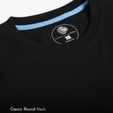 Cotton White Half t-shirt - Black & white combo pack - Habit
