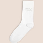 Flux White Knitted Cotton Socks