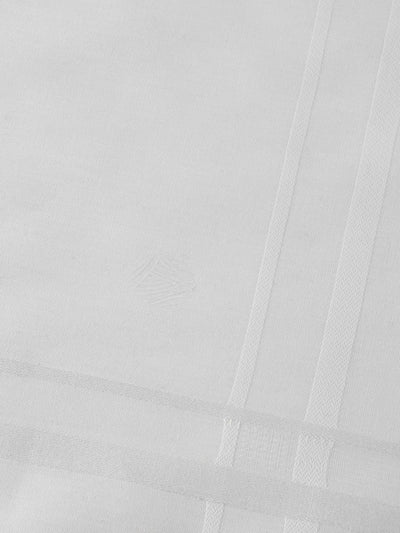 Alpine White 100% Cotton Handkerchief
