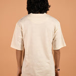 Off-White Drop Shoulder Crew Neck T-Shirt - Paradise