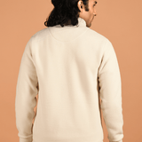 High Neck Zipper Sweatshirt - Sleigh