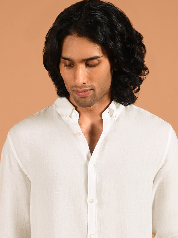 Button-down 100% Linen Shirt - Hampstead