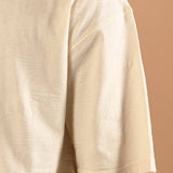 Off-White Drop Shoulder Crew Neck T-Shirt - Paradise